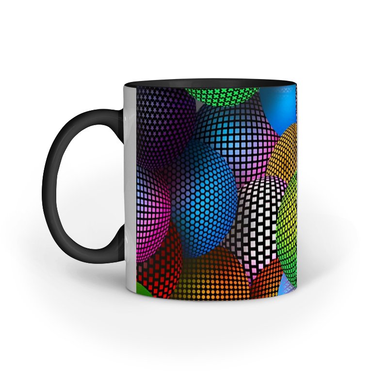 3d Mesh Ball shapes A05 Coffee Mug - Image 2