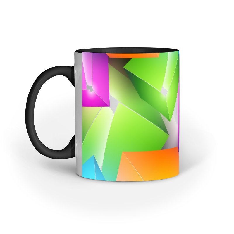 Colourful 3d Cube Design A07 Coffee Mug - Image 2