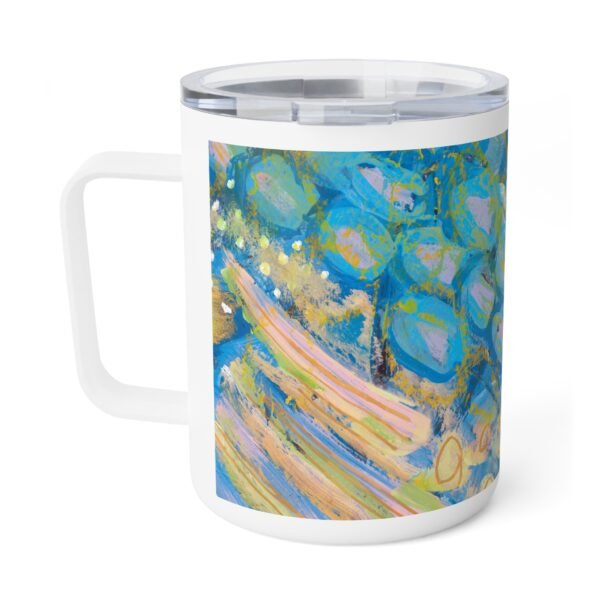 Vibrant Insulated Coffee Mug - Colorful Drinkware, Eco-Friendly Mug, Unique Gift, Artistic Travel Mug, Coffee Lover Accessories - Image 3