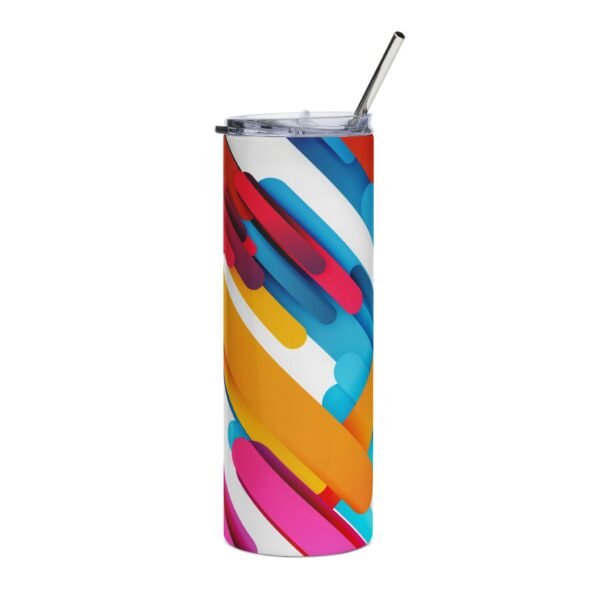 Vibrant Stainless Steel Tumbler, 20oz | Colorful Insulated Cup, Travel Mug, Eco-Friendly Drinkware, Perfect for Gifts, Summer Chill - Image 2