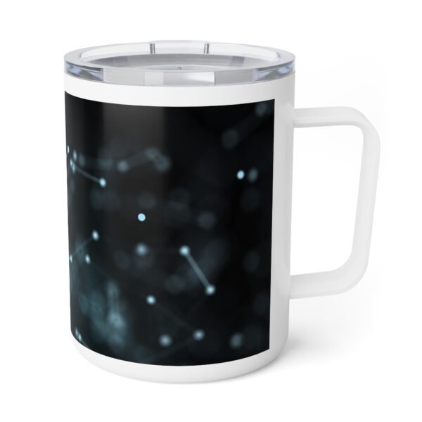 Modern Insulated Coffee Mug, 10oz - Perfect for Tech Lovers, Office Use, Gifts for Him/Her, Unique Science Design, Cool Drinkware - Image 4