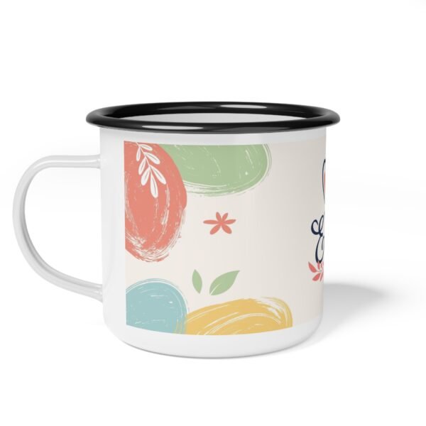 Easter Enamel Camp Cup | Colorful Outdoor Mug | Perfect for Camping, Picnics, and Spring Celebrations | Gift for Nature Lovers - Image 2