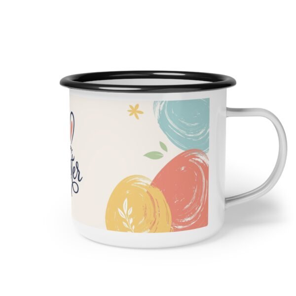 Easter Enamel Camp Cup | Colorful Outdoor Mug | Perfect for Camping, Picnics, and Spring Celebrations | Gift for Nature Lovers - Image 3