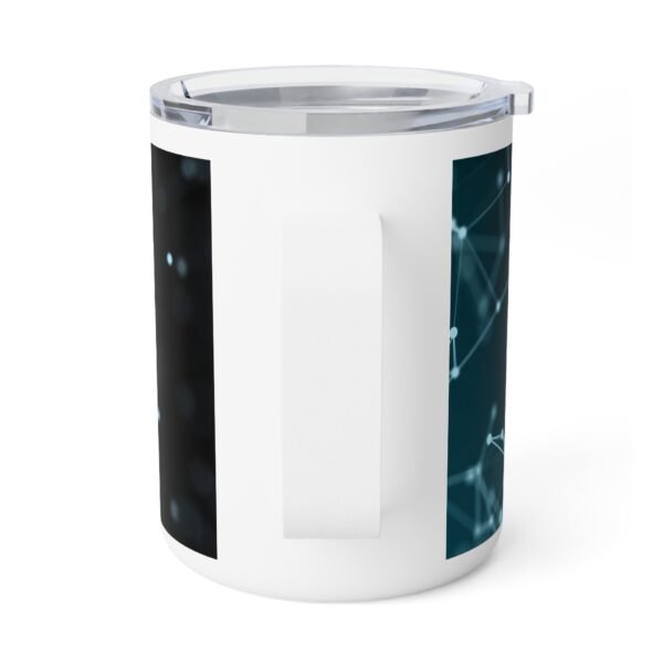 Modern Insulated Coffee Mug, 10oz - Perfect for Tech Lovers, Office Use, Gifts for Him/Her, Unique Science Design, Cool Drinkware - Image 2