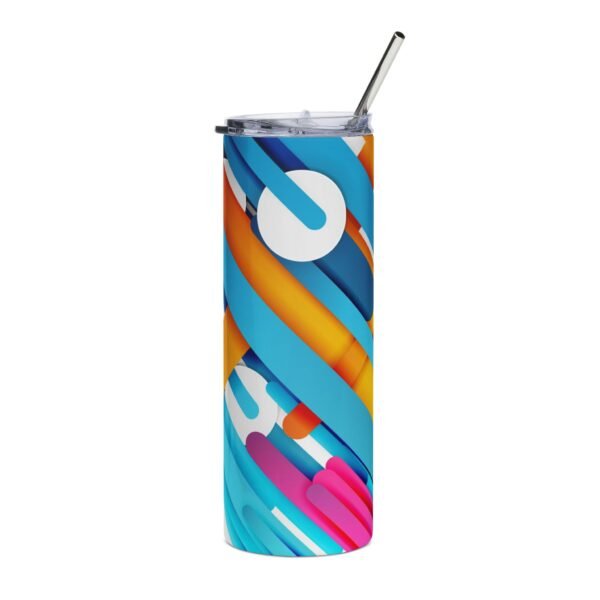 Vibrant Stainless Steel Tumbler, 20oz | Colorful Insulated Cup, Travel Mug, Eco-Friendly Drinkware, Perfect for Gifts, Summer Chill - Image 4