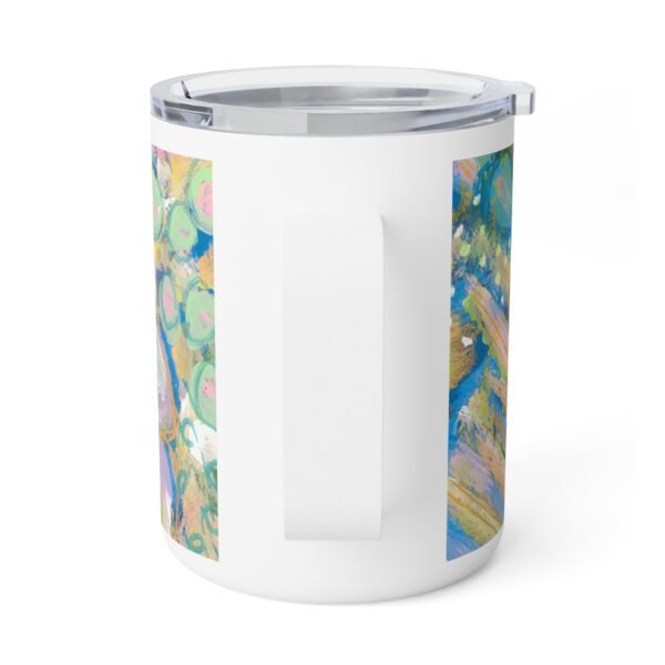 Vibrant Insulated Coffee Mug - Colorful Drinkware, Eco-Friendly Mug, Unique Gift, Artistic Travel Mug, Coffee Lover Accessories - Image 2