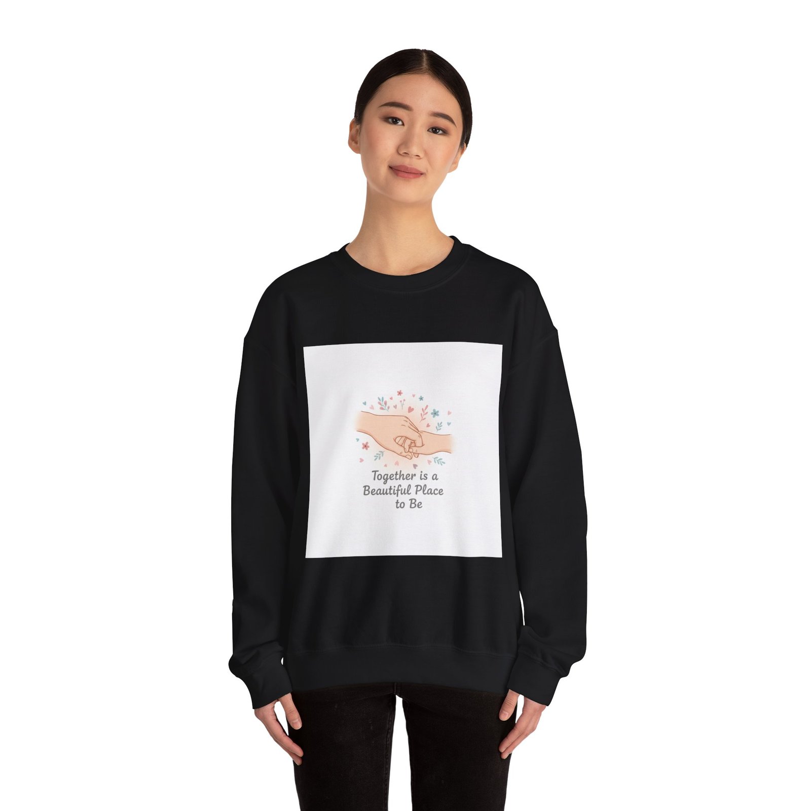 Together Is a Beautiful Place to Be Sweatshirt | Micro-Romance, Galentine’s Self-Love - Image 8