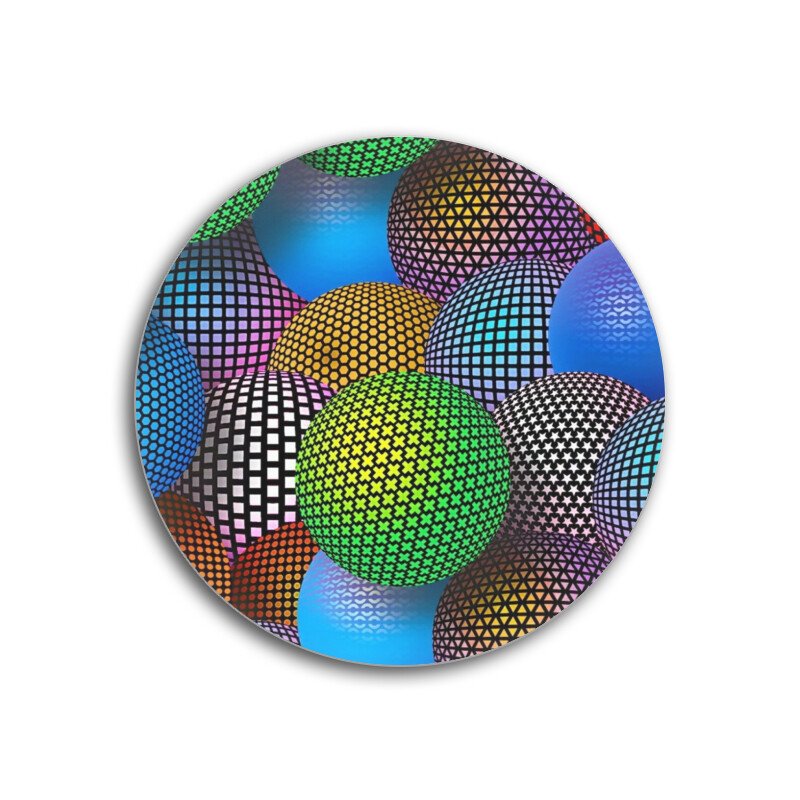 3d Mesh Ball shapes A05 Coaster (Set of 6)