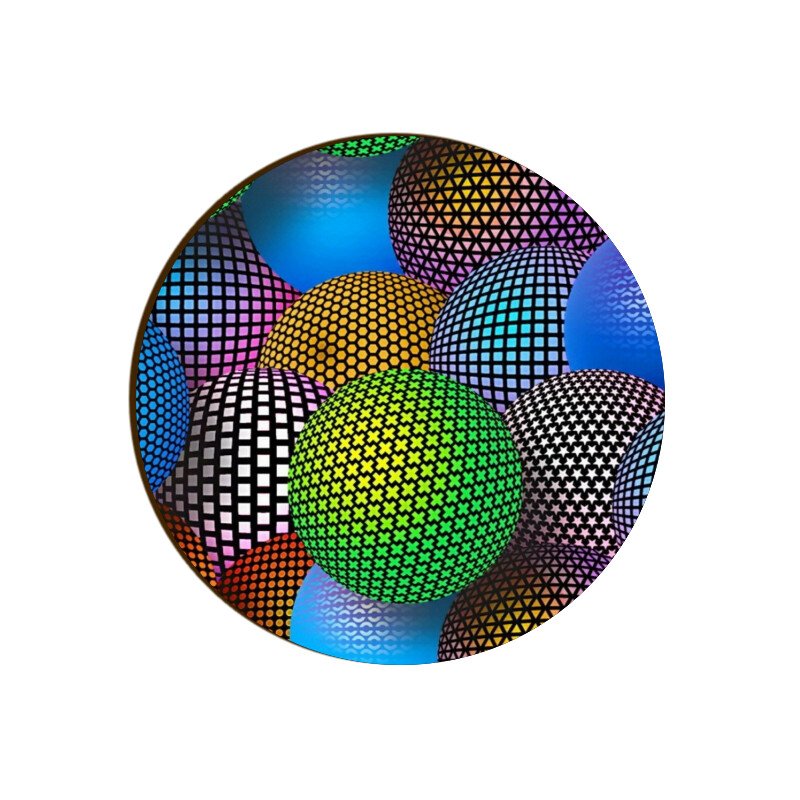 3d Mesh Ball shapes A05 Coaster (Set of 6) - Image 2