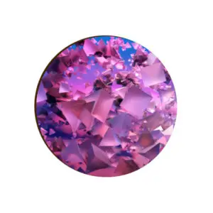 3d Gradient Background Pink Frosty A02 Coaster (Set of 6)