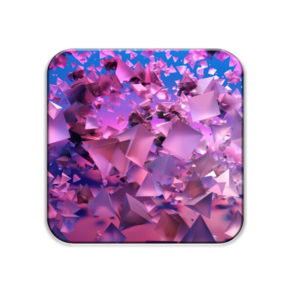 3d Gradient Background Pink Frosty A02 Coaster (Set of 6) - Image 4