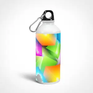 Colourful 3d Cube Design A07 Sipper Bottle