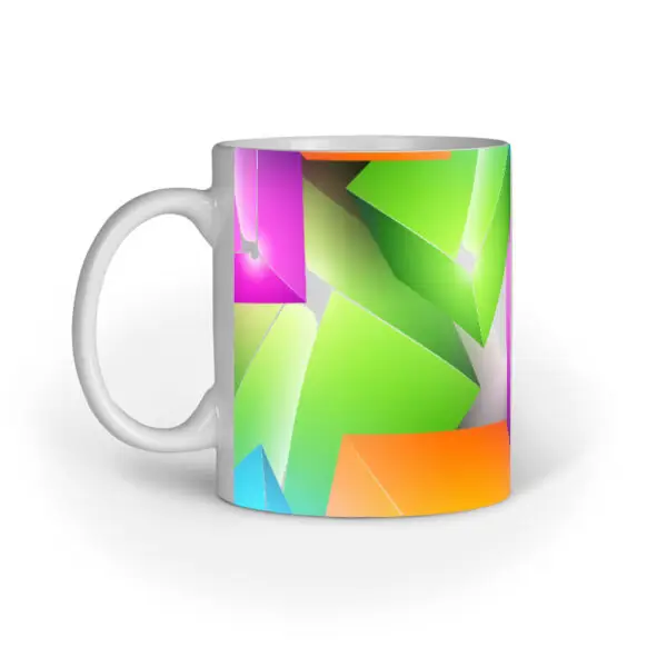 Colourful 3d Cube Design A07 Coffee Mug
