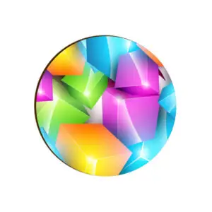 Colourful 3d Cube Design A07 Tea & Water Coaster