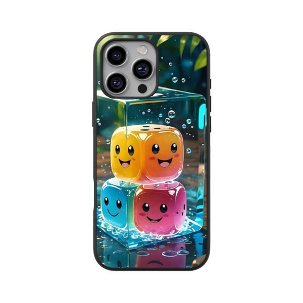 Apple iPhone 16 Glass Phone Case – Smiley Design B01 - Image 4