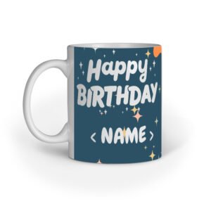 Happy Birthday Customizable Coffee Mug Design H01C